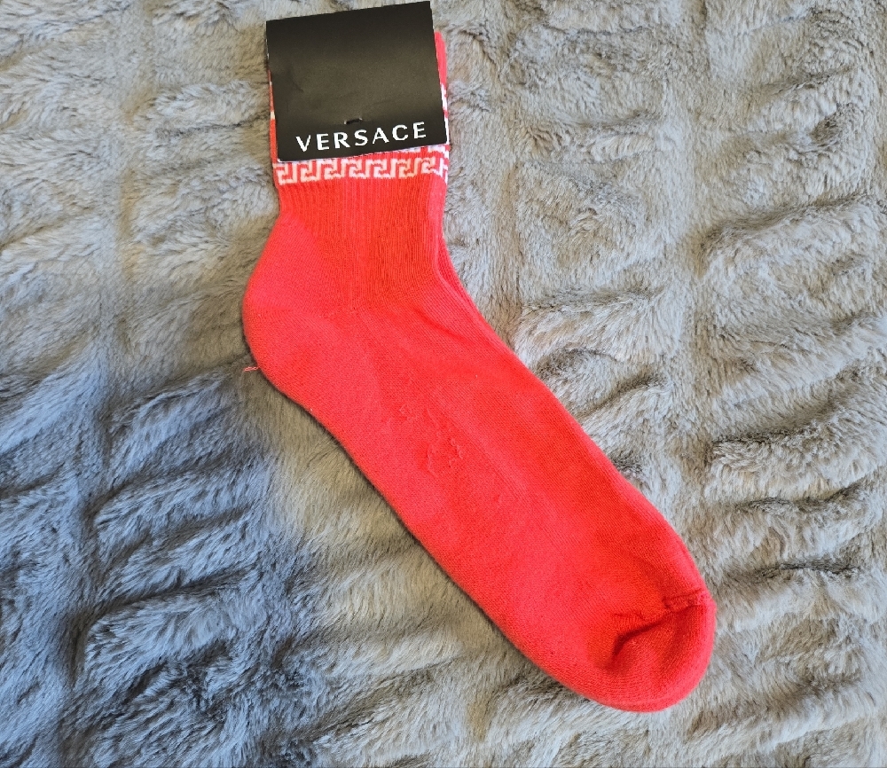 Versace Vibrant Red Casual Socks - Picture 3 of 3